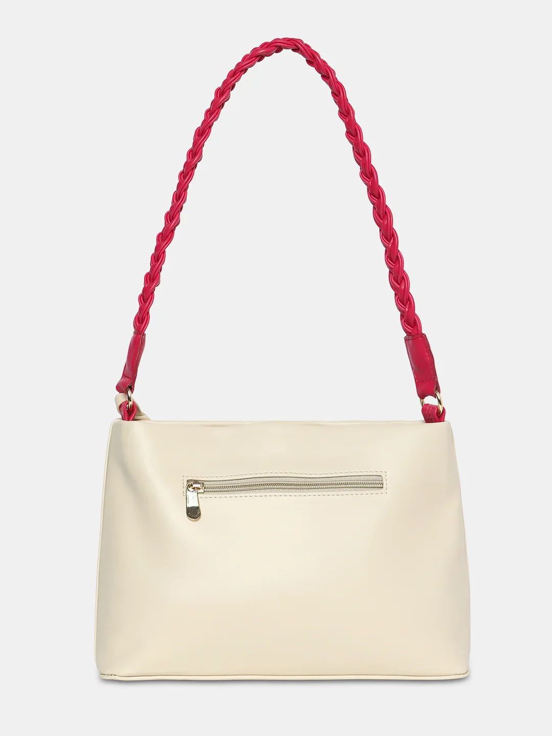 Caprese Sunshine Medium Beige Baguette Bag - Image 6