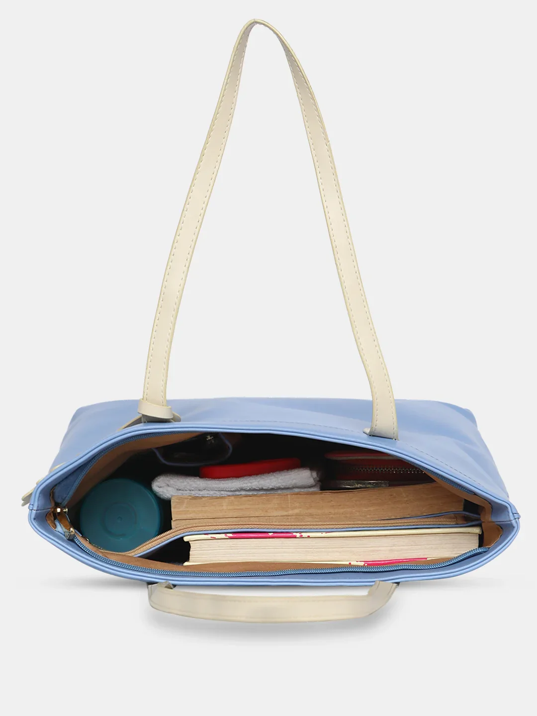 Caprese Sunshine Large Powder Blue Tote Bag - Image 9