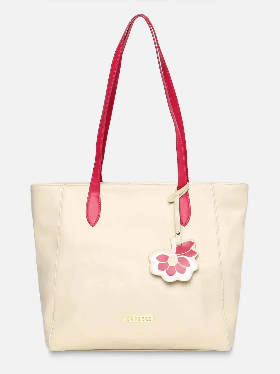 Caprese Sunshine Medium Beige Tote Bag