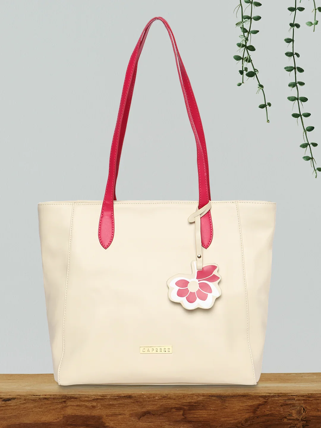Caprese Sunshine Medium Beige Tote Bag - Image 2