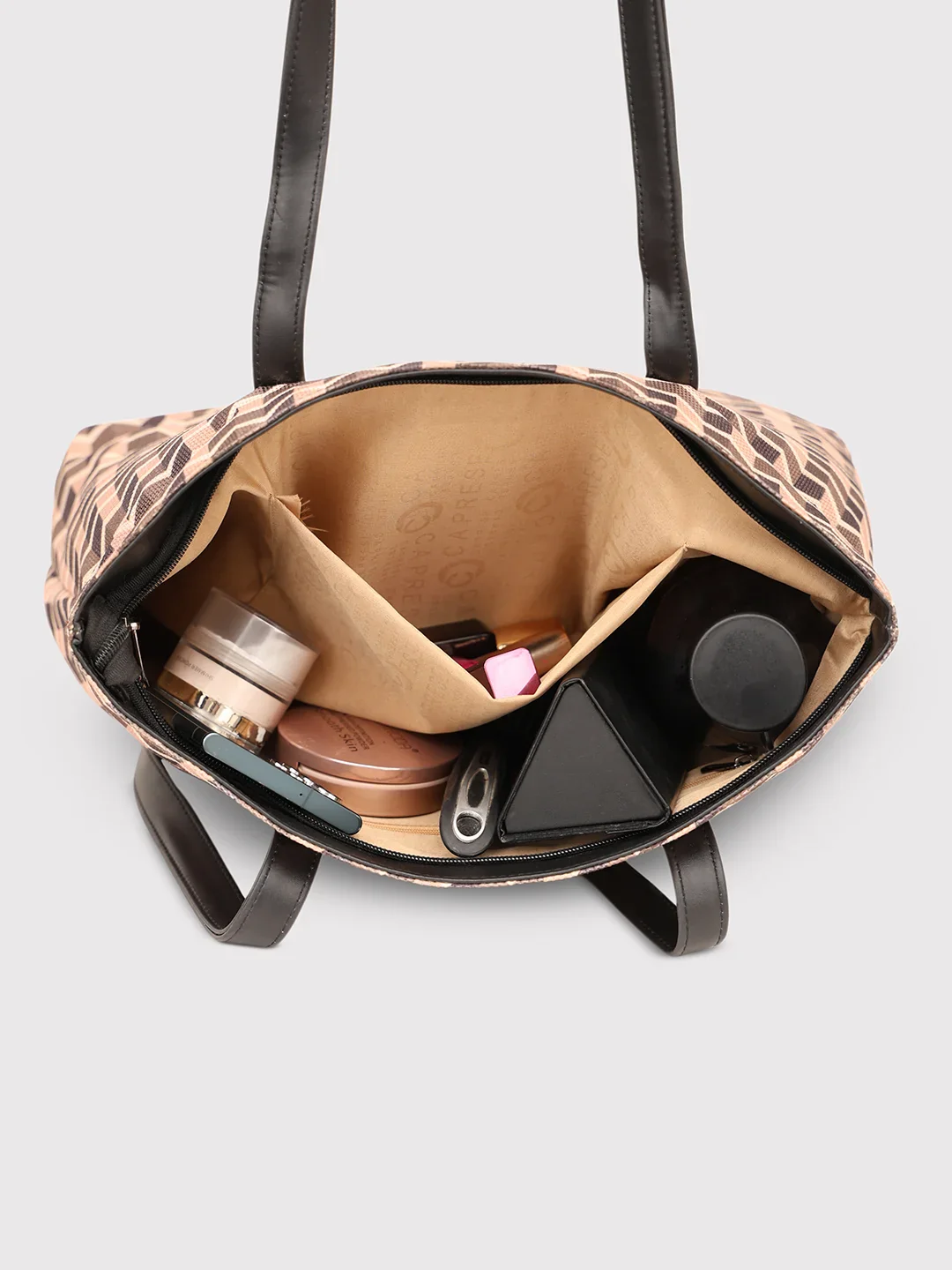 Caprese Susan Large Tan Tote Bag - Image 9