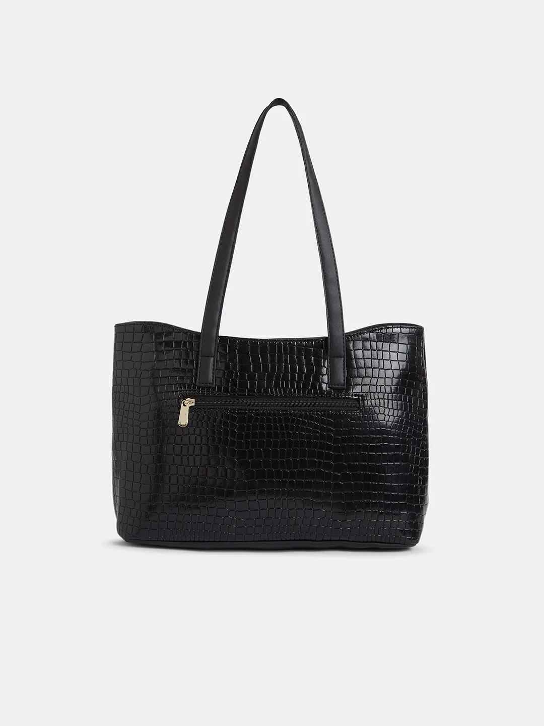 Caprese Suzie Medium Black Tote Bag - Image 4