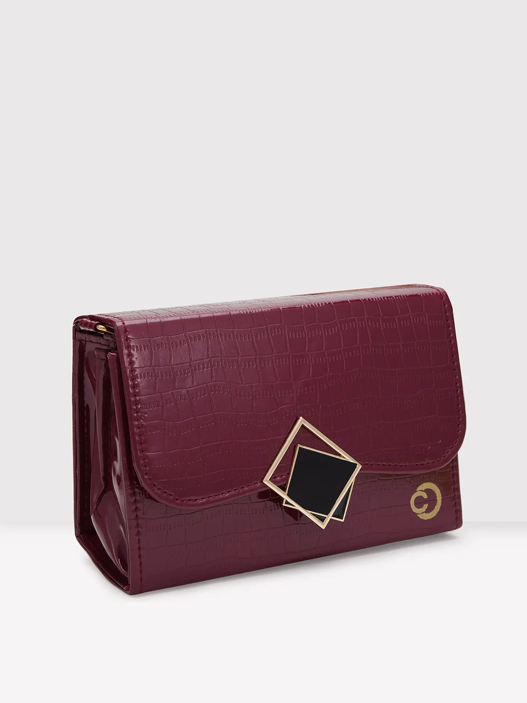 Caprese Sylvie Medium Maroon Sling Bag - Image 7