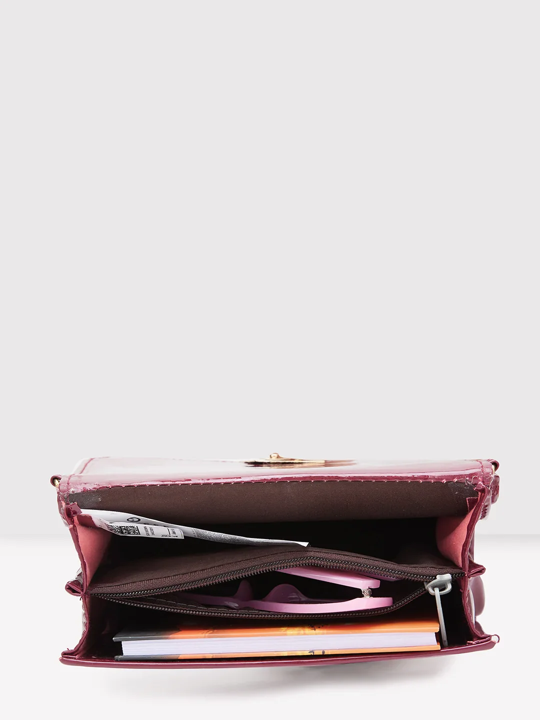 Caprese Sylvie Medium Maroon Sling Bag - Image 9