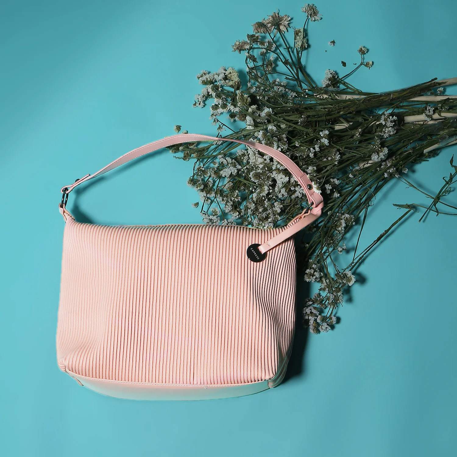 Caprese Symona Large Blush Hobo Bag - Image 2