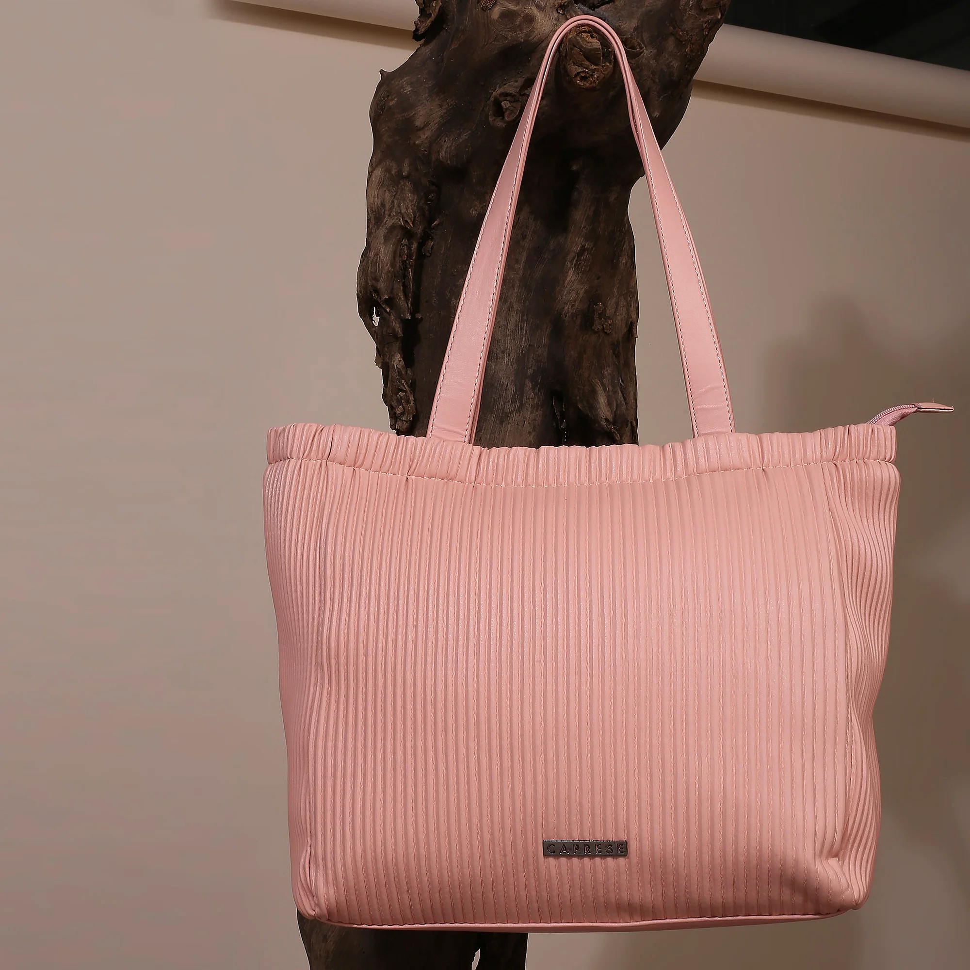 Caprese Symona Large Blush Tote Bag
