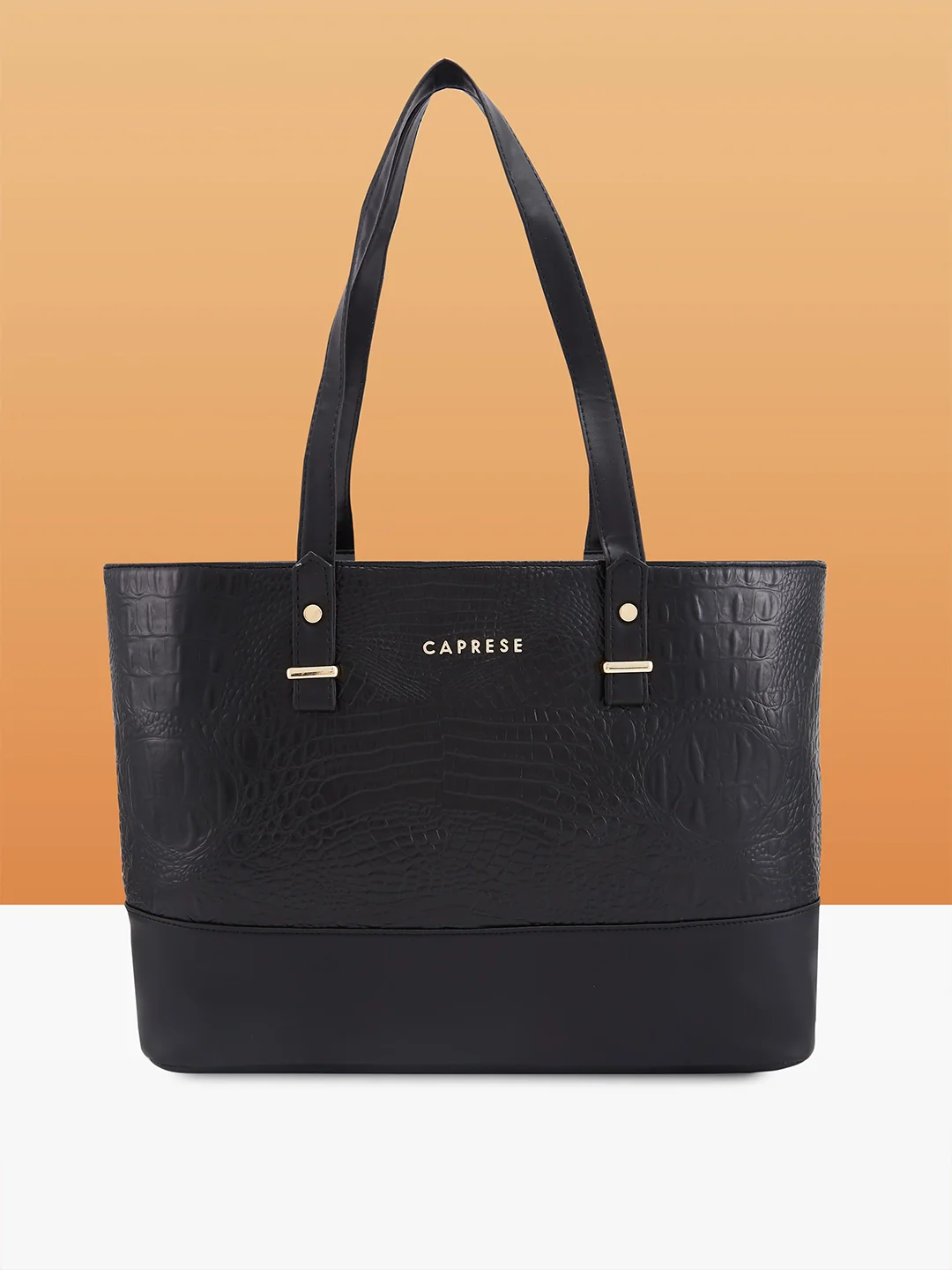 Caprese Syra Large Black Laptop Bag