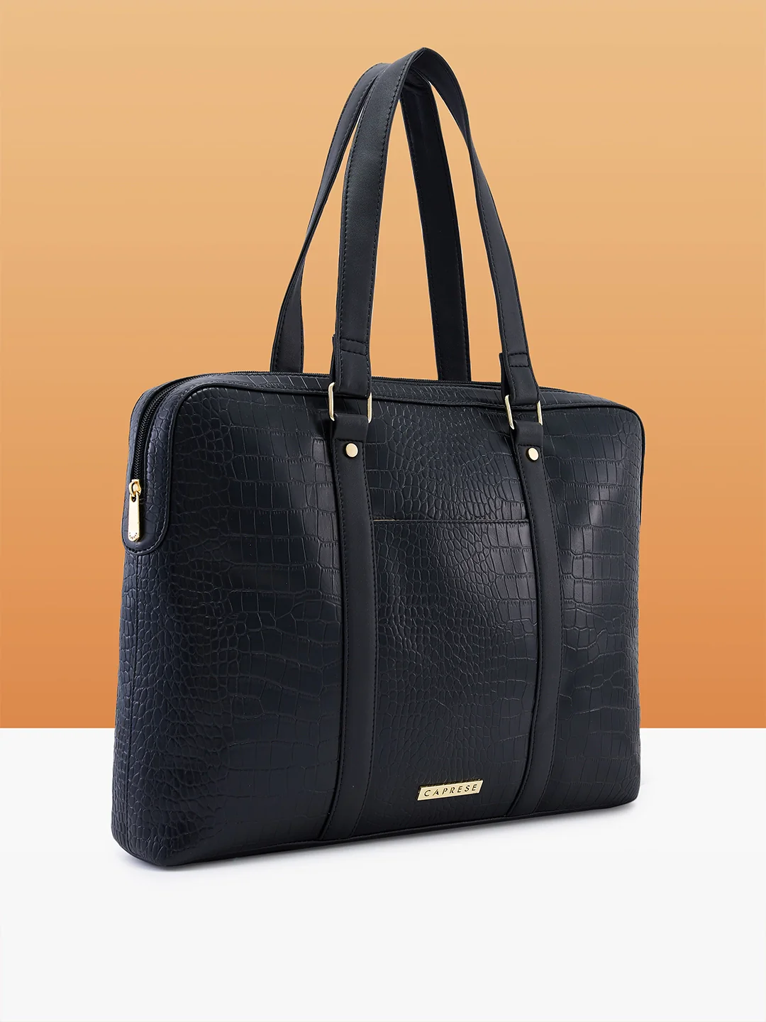 Caprese Syra Large Black Laptop Bag Bag - Image 8