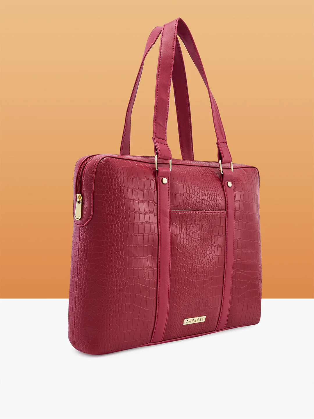 Caprese Syra Large Maroon Laptop Bag Bag - Image 2