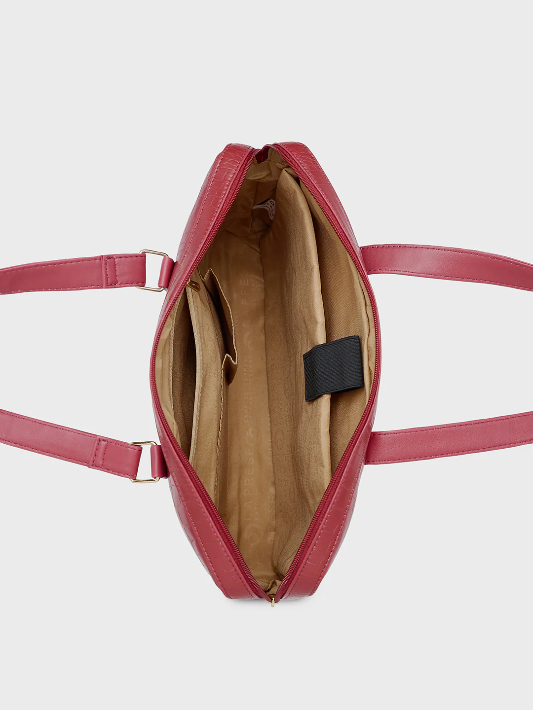Caprese Syra Large Maroon Laptop Bag Bag - Image 6