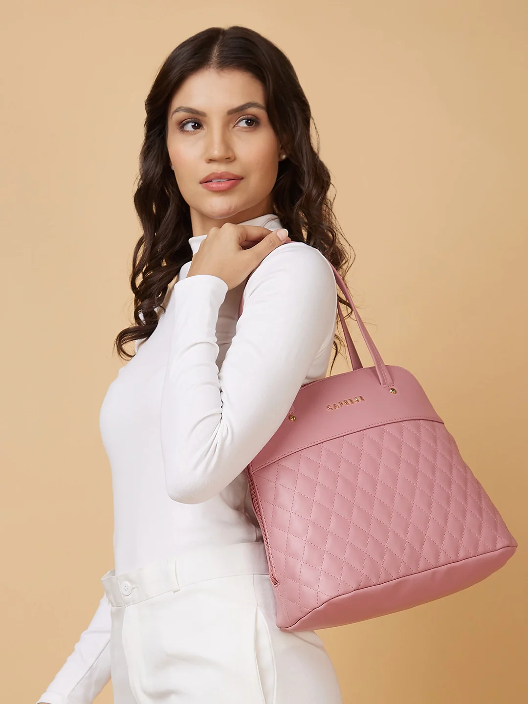 Caprese Syra Medium Pink Satchel Bag Bag - Image 2