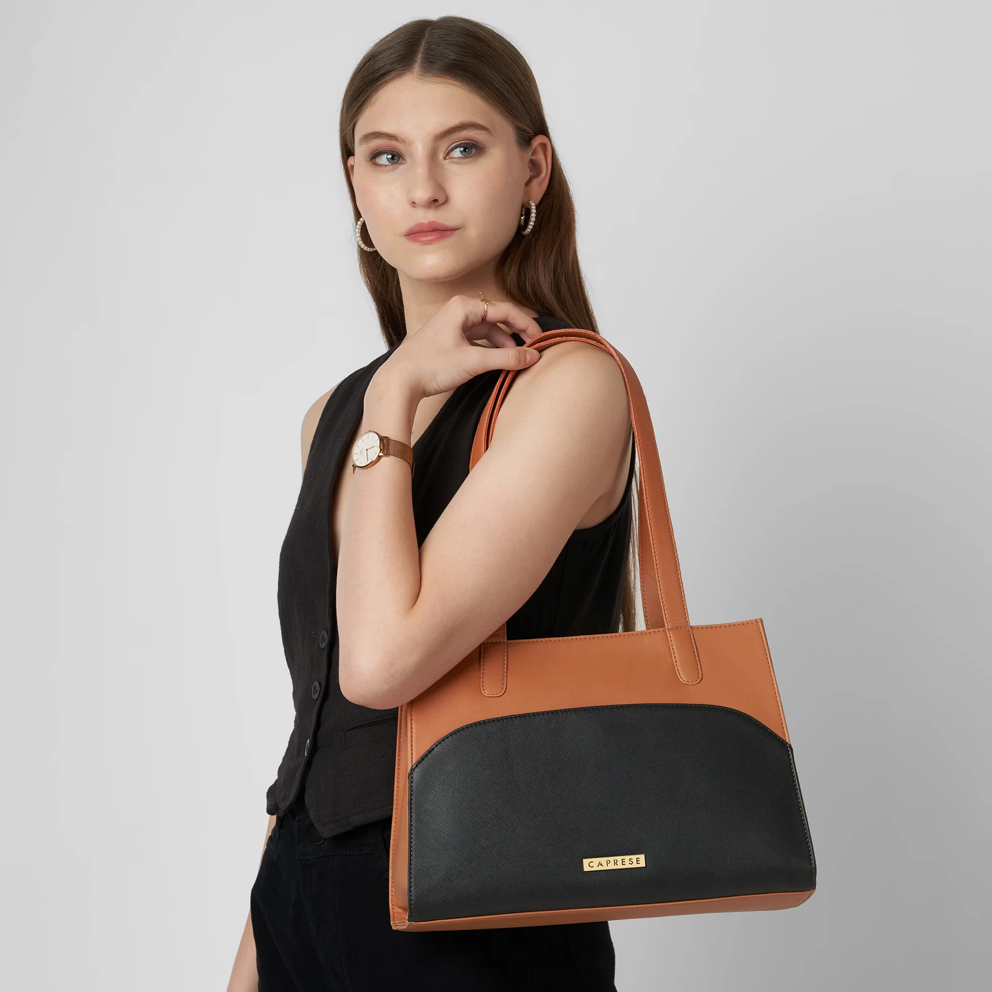Caprese  Tarry Medium Tan Tote Bag - Image 2