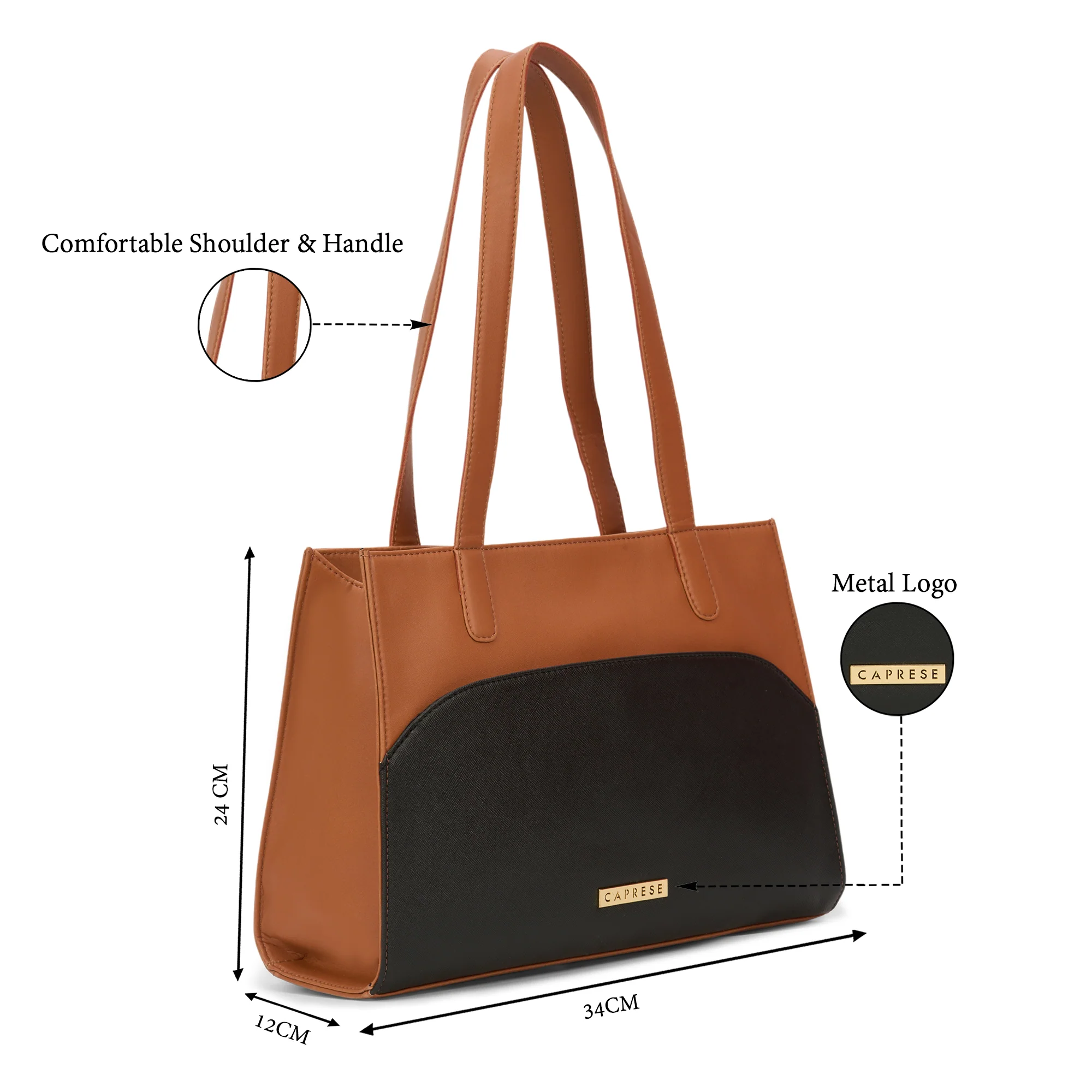Caprese  Tarry Medium Tan Tote Bag - Image 7