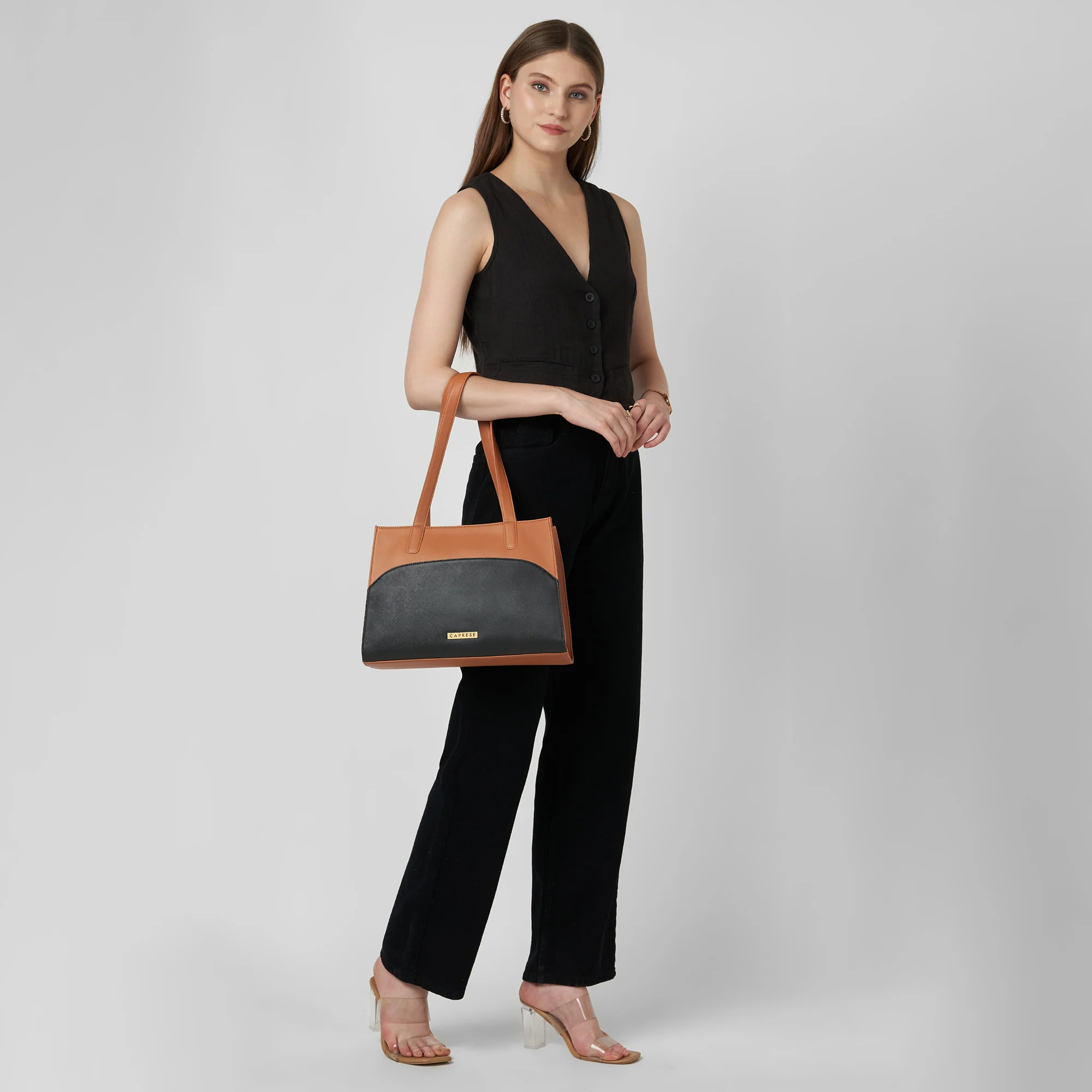 Caprese  Tarry Medium Tan Tote Bag - Image 8