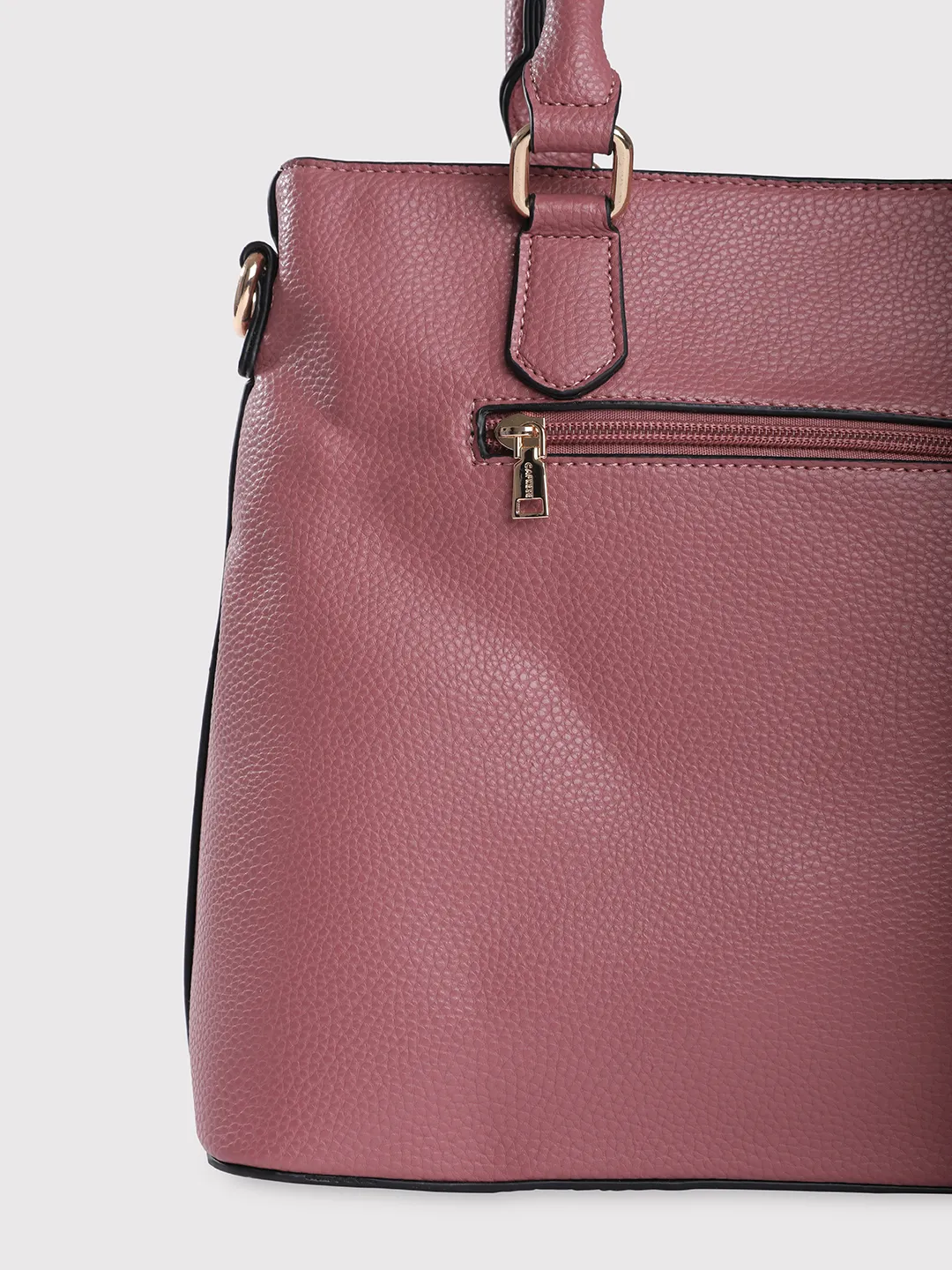 Caprese Tasha Medium Dusky Pink Satchel Bag - Image 10