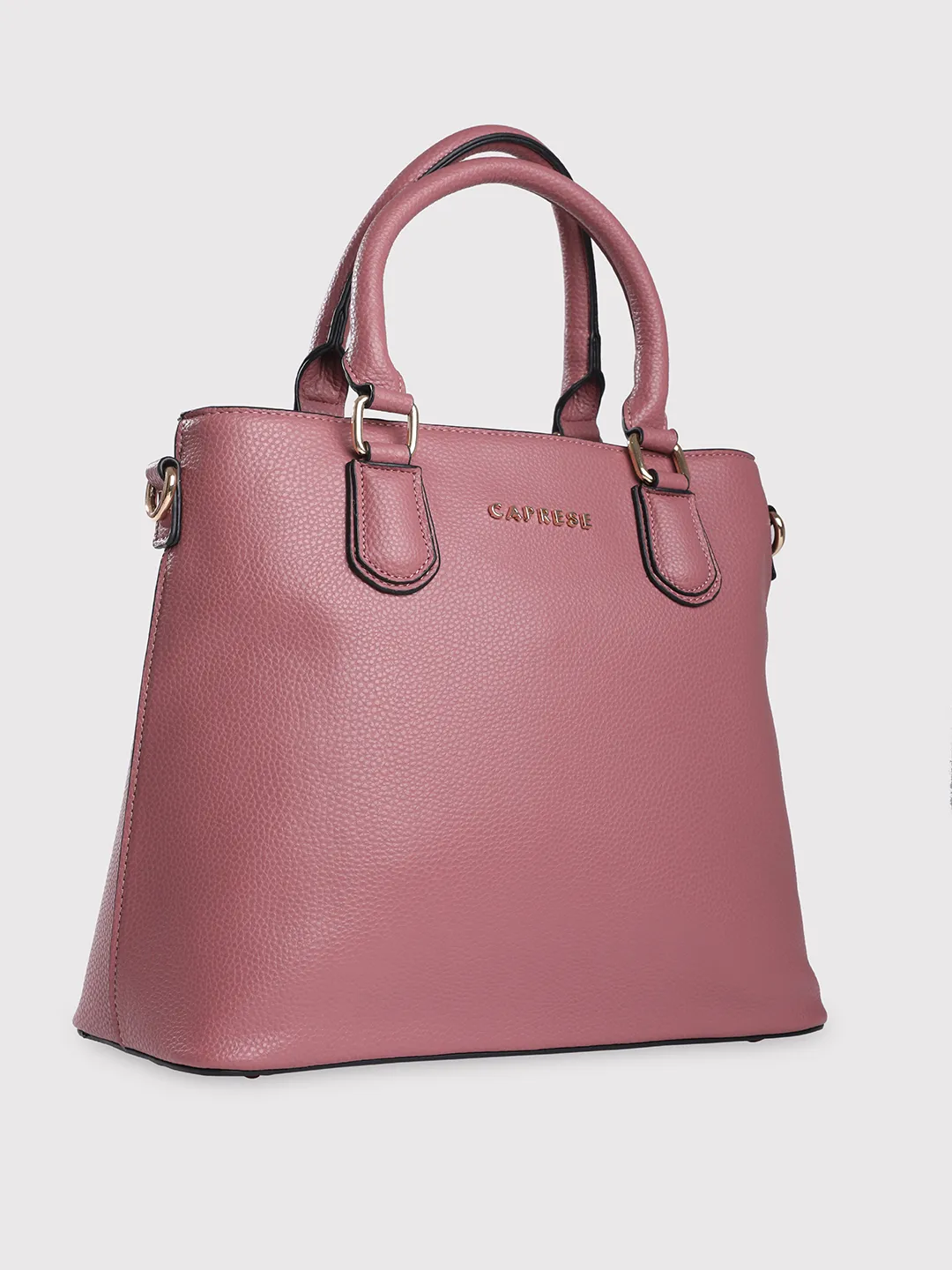 Caprese Tasha Medium Dusky Pink Satchel Bag - Image 3