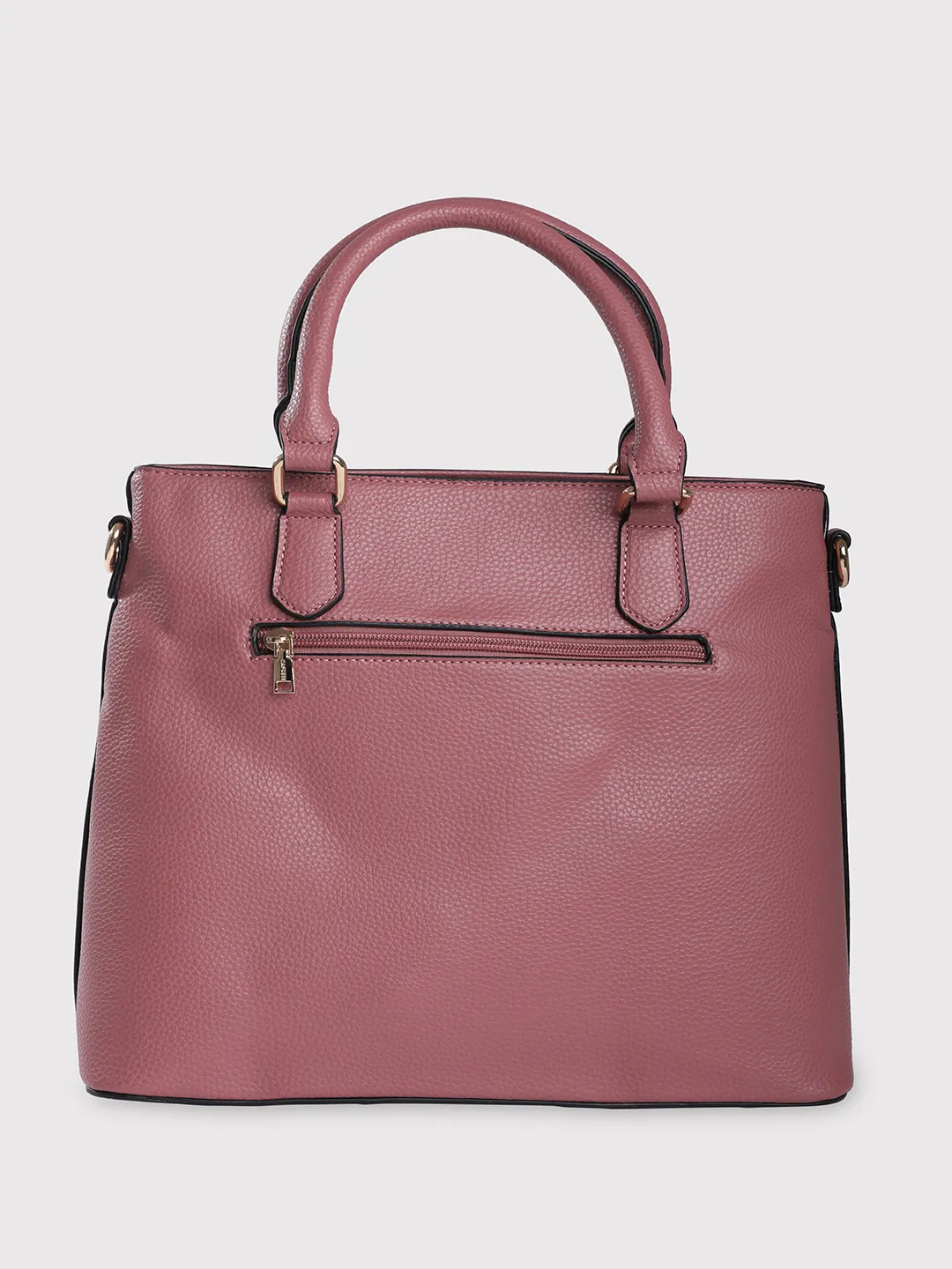 Caprese Tasha Medium Dusky Pink Satchel Bag - Image 4
