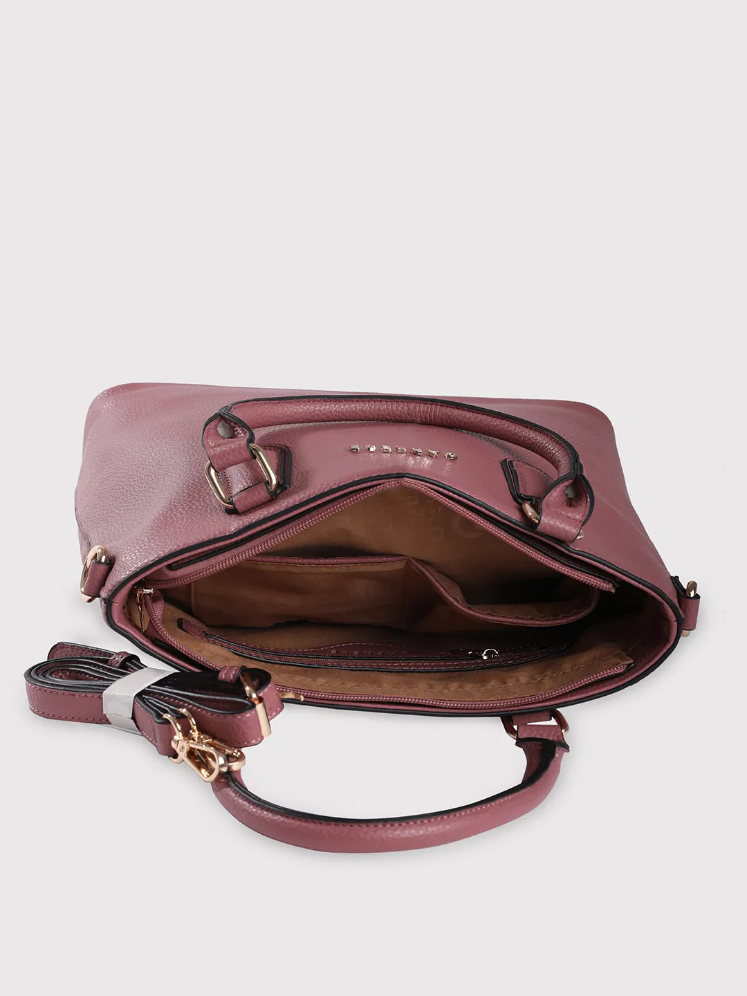 Caprese Tasha Medium Dusky Pink Satchel Bag - Image 5