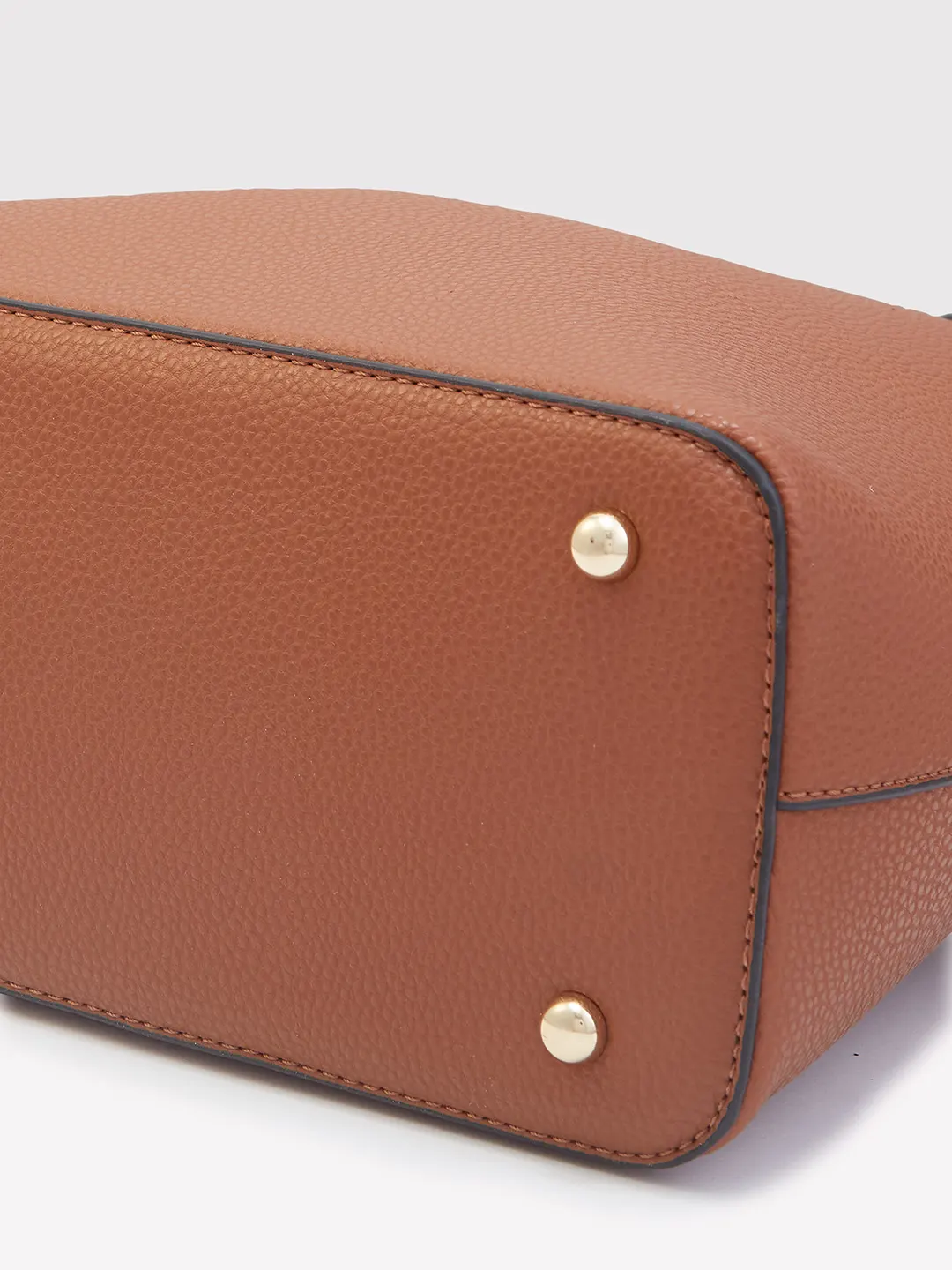 Caprese Tasha Medium Tan Satchel Bag - Image 9