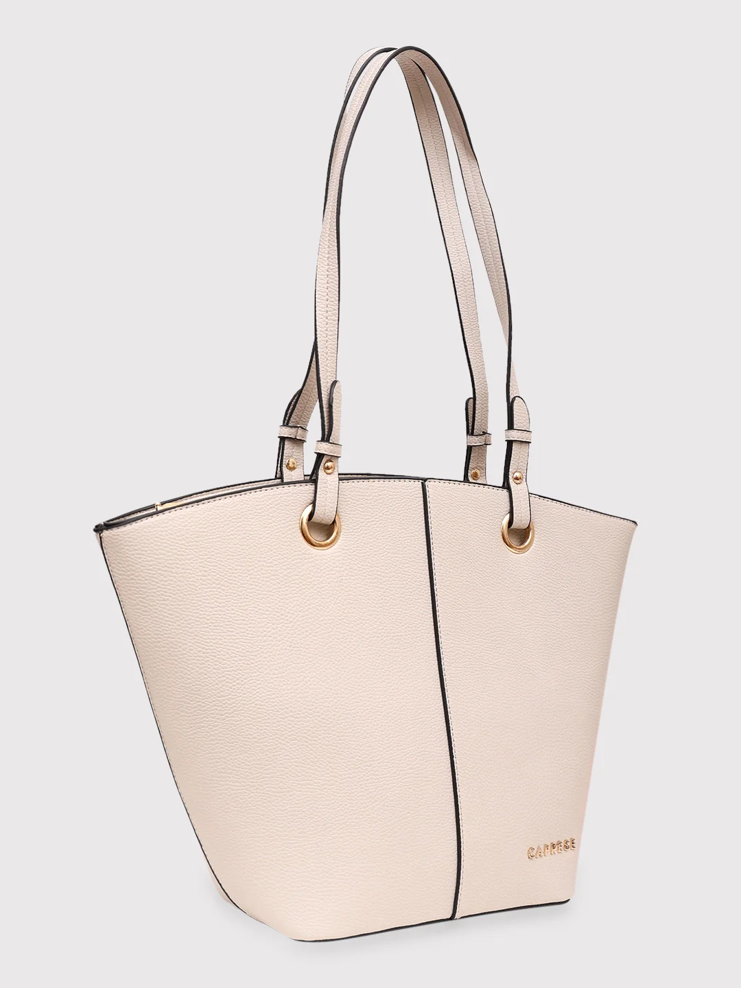 Caprese Tasha Large Beige Tote Bag - Image 3