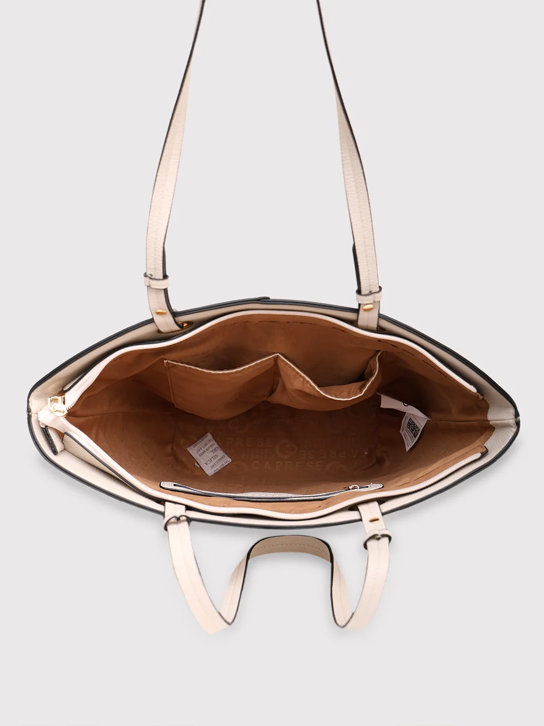 Caprese Tasha Large Beige Tote Bag - Image 4