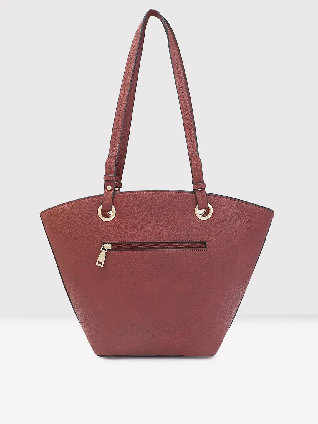 Caprese Tasha Large Maroon Tote Bag - Image 4