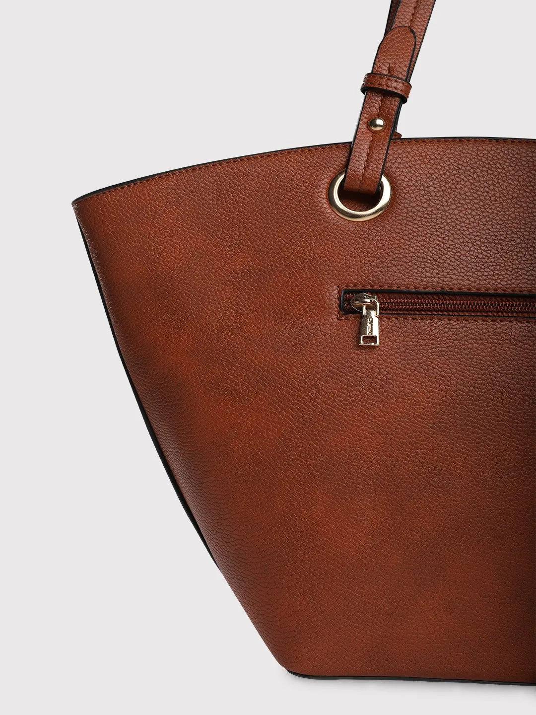 Caprese Tasha Large Tan Tote Bag - Image 10