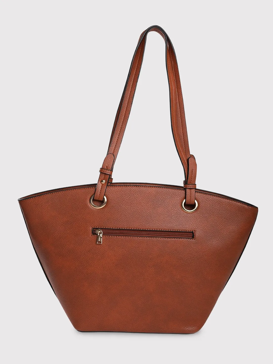 Caprese Tasha Large Tan Tote Bag - Image 4