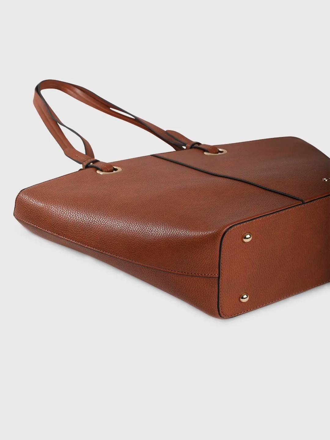 Caprese Tasha Large Tan Tote Bag - Image 7