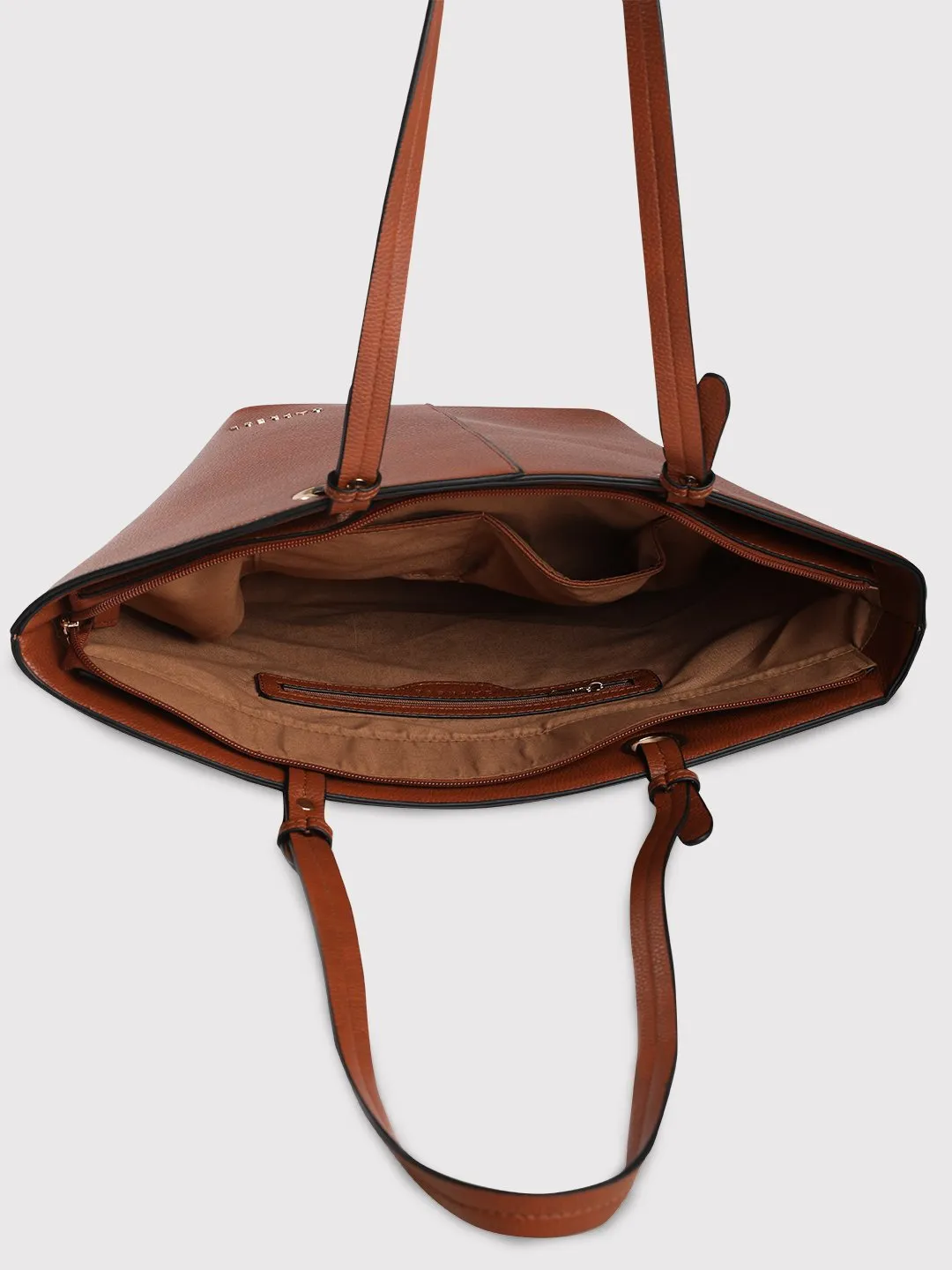 Caprese Tasha Large Tan Tote Bag - Image 8