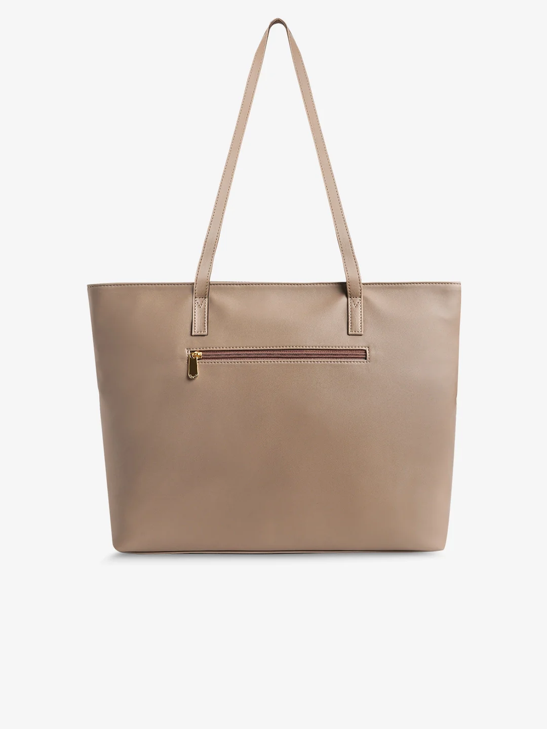 Caprese Teena Medium Choco Brown Tote Bag - Image 3