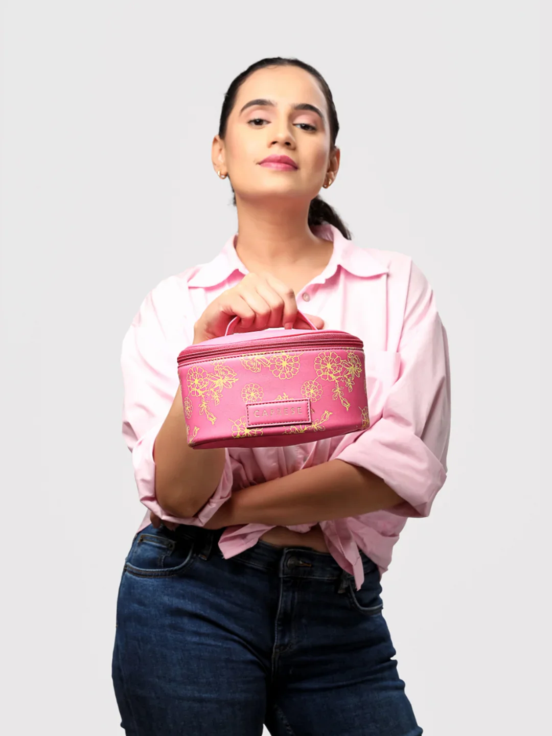 Caprese Teresa Small Fuchsia Vanity Case - Image 13