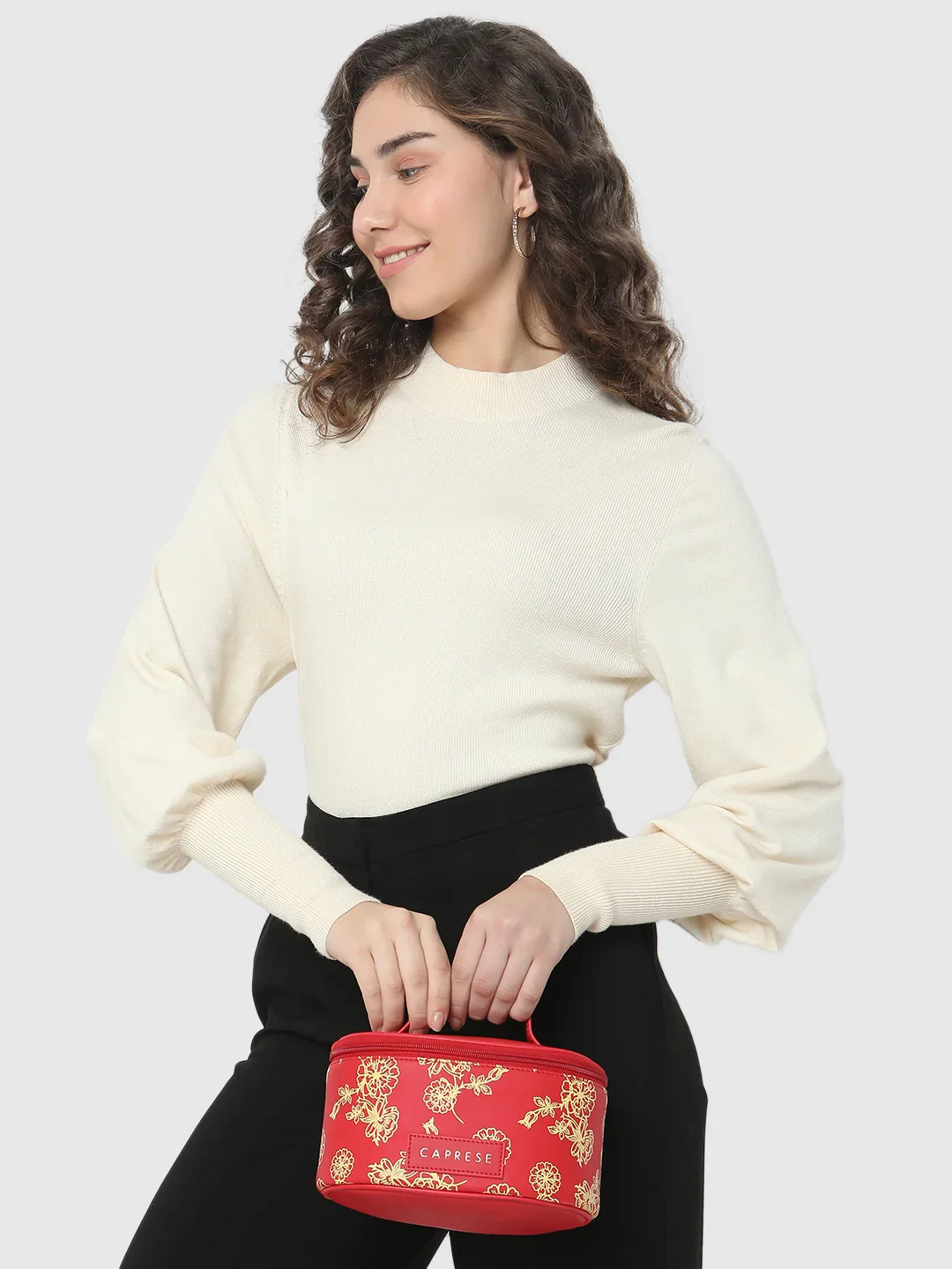 Caprese Teresa Small Fuchsia Vanity Case - Image 3
