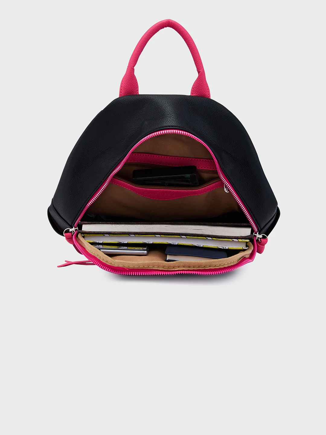 Caprese Tia Medium Black Backpack - Image 11