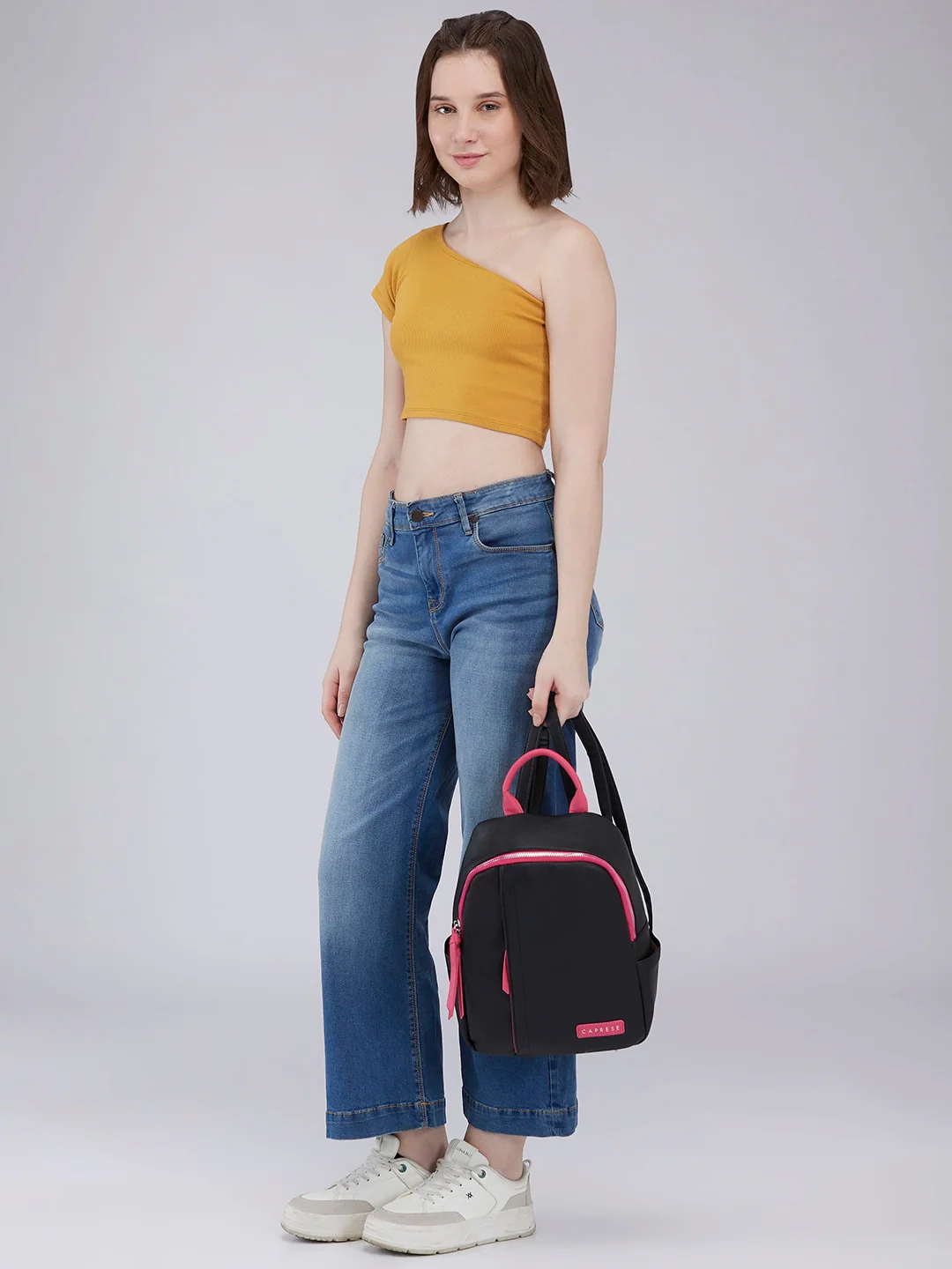 Caprese Tia Medium Black Backpack - Image 5