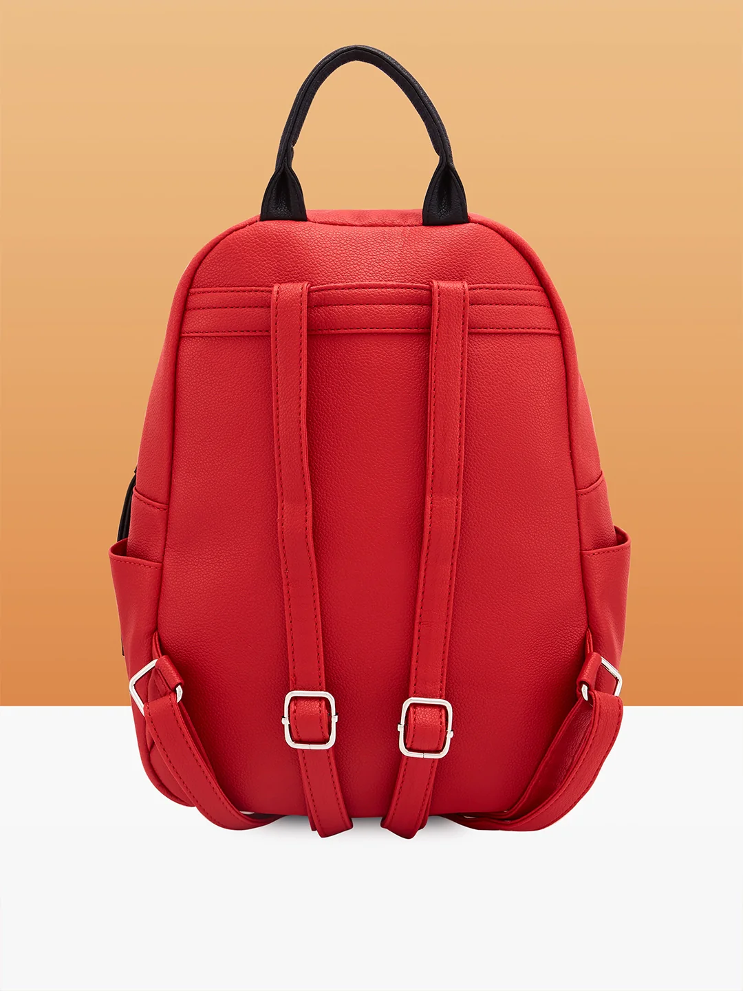 Caprese Tia Medium Red Backpack - Image 3