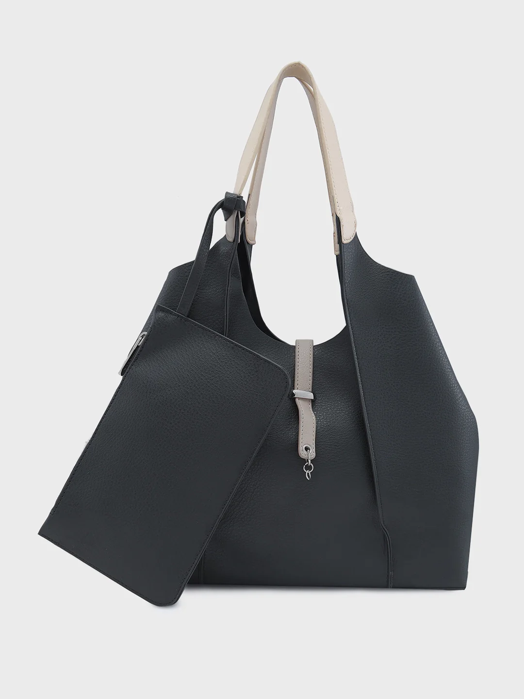 Caprese Tiera Large Black Hobo Bag