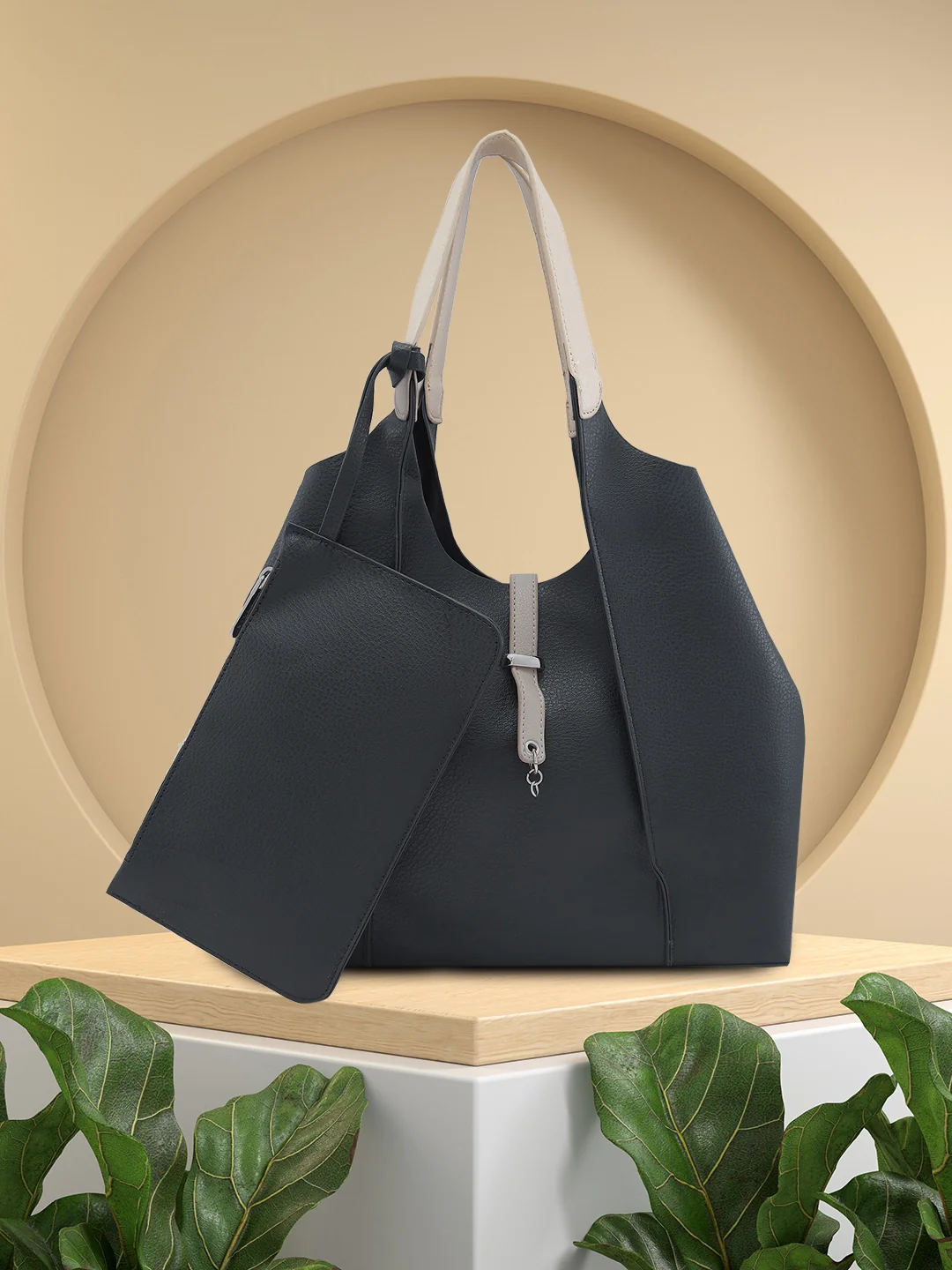 Caprese Tiera Large Black Hobo Bag - Image 2