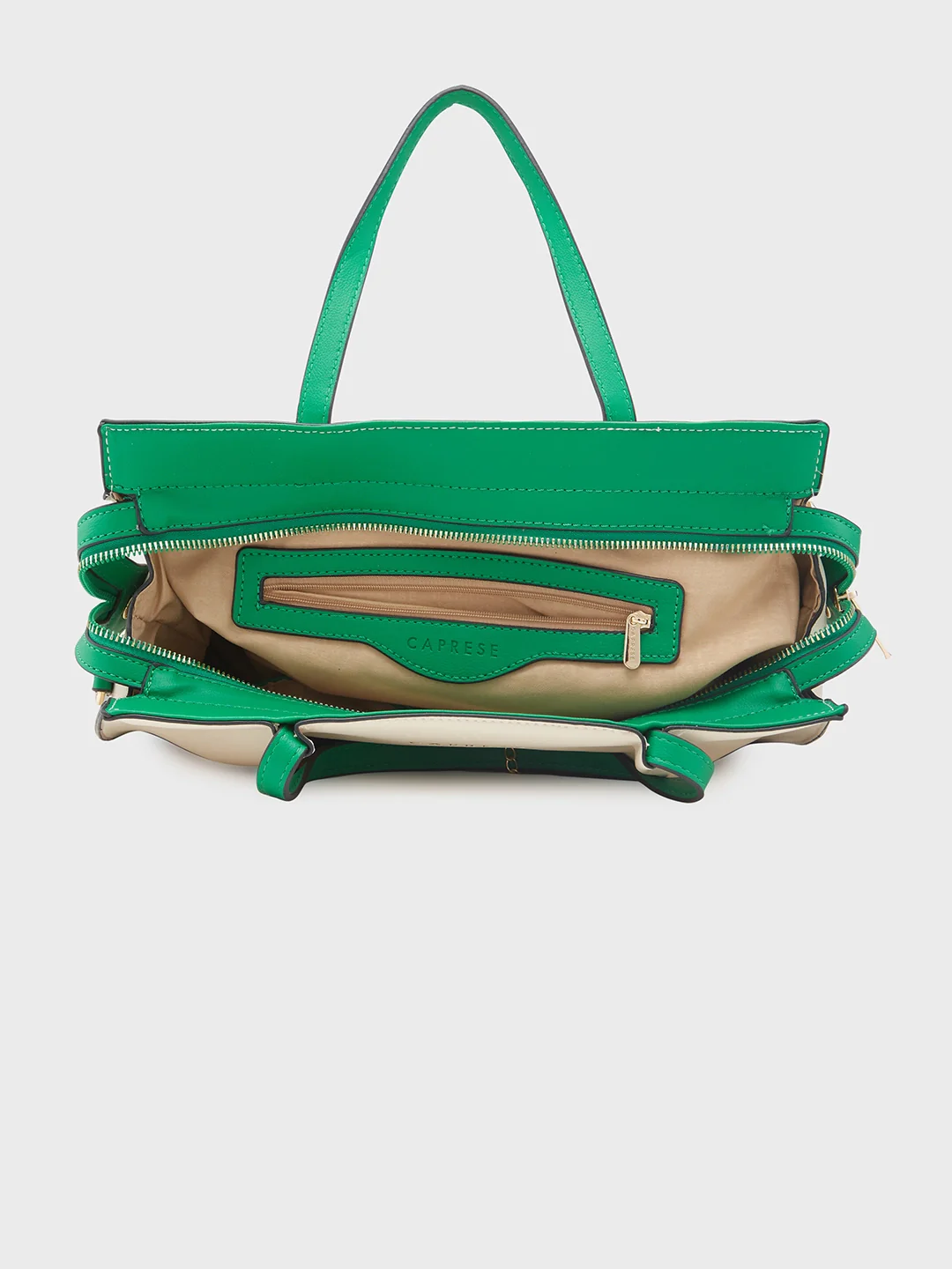 Caprese Tiera Large Cream Satchel Bag - Image 10