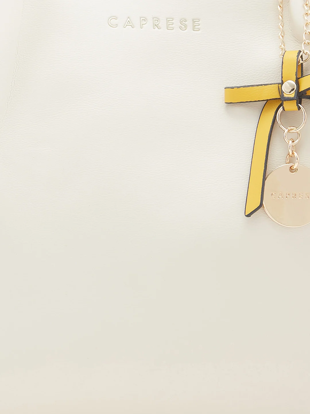 Caprese Tiera Large Cream Satchel Bag - Image 11