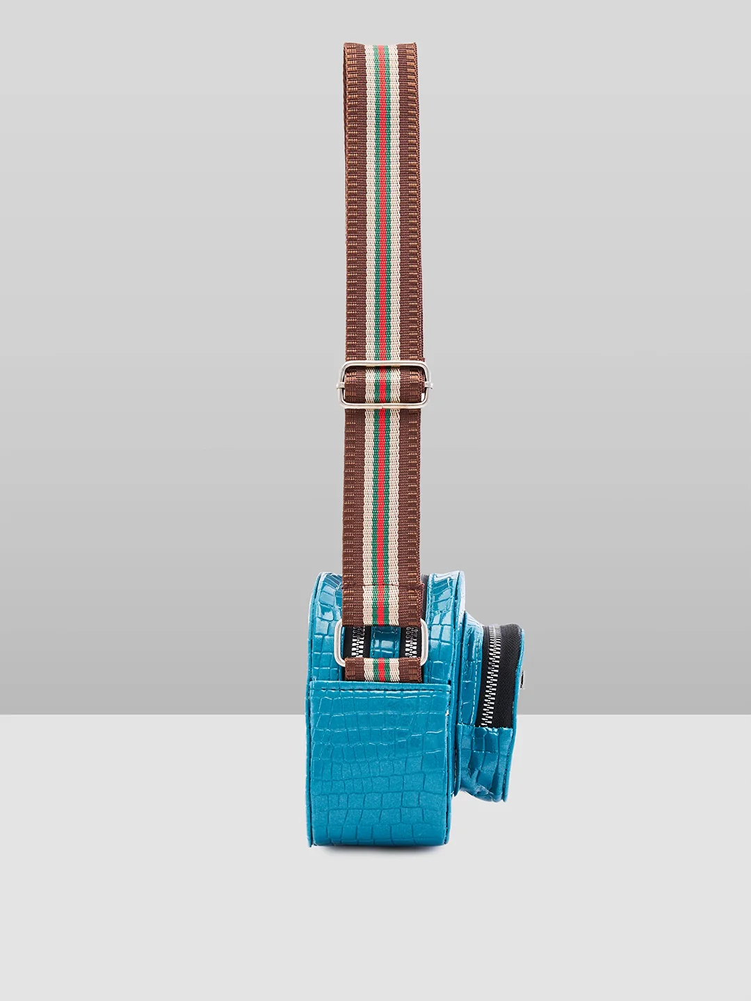 Caprese Tiko Medium Teal Sling Bag - Image 10
