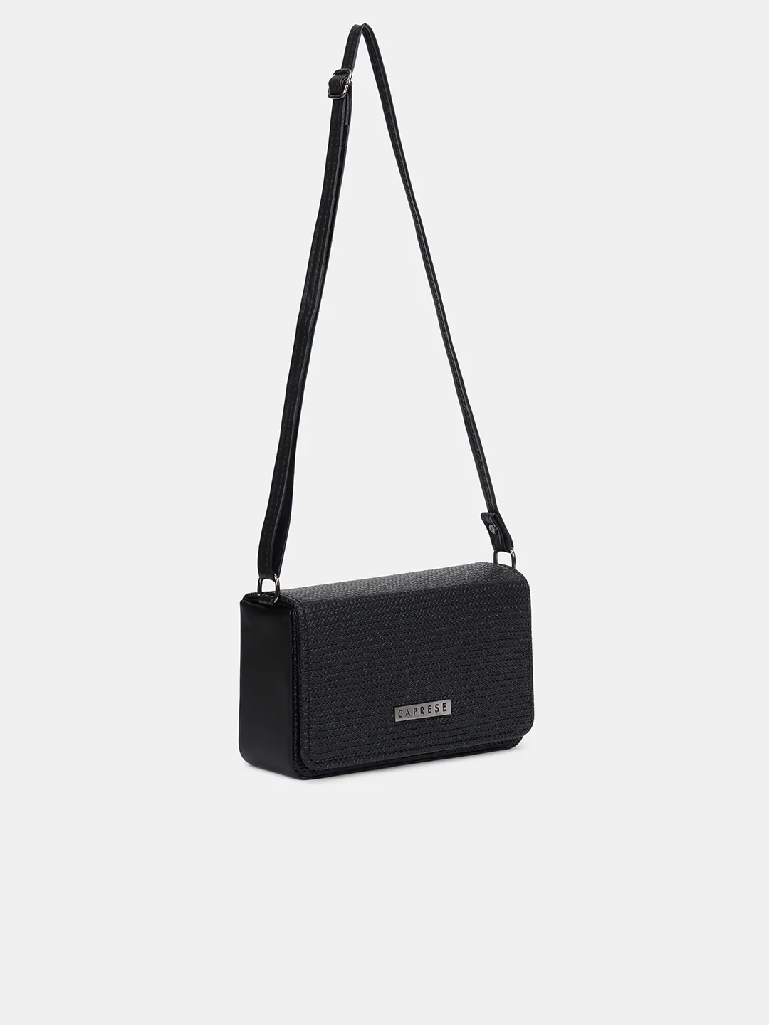 Caprese Tira Medium Black Sling Bag - Image 3