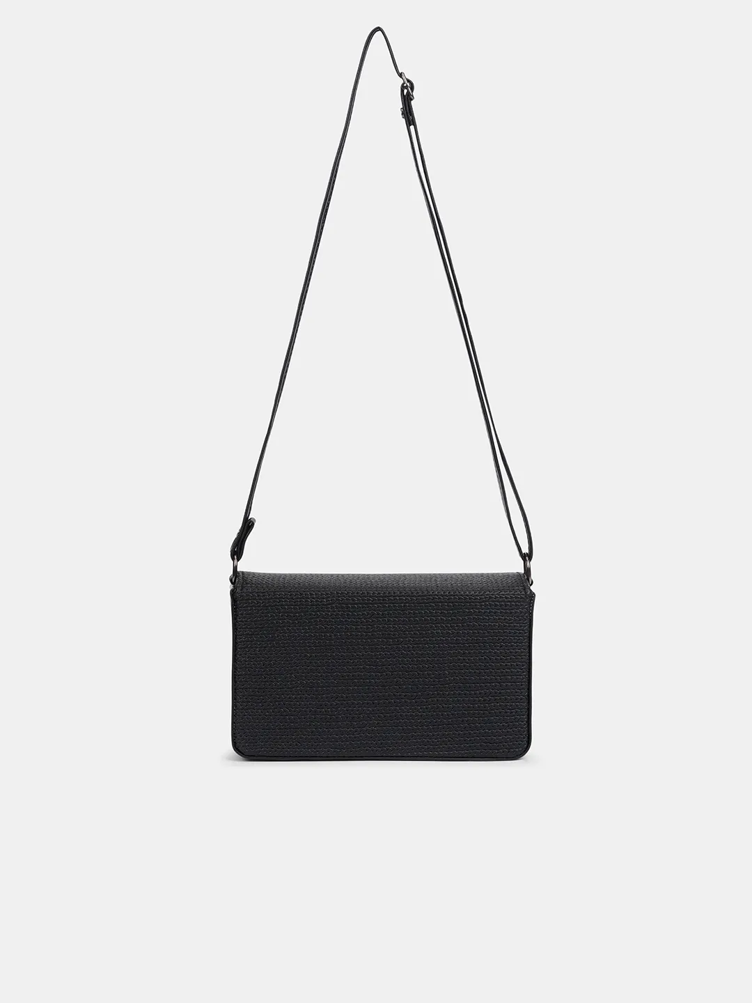 Caprese Tira Medium Black Sling Bag - Image 4