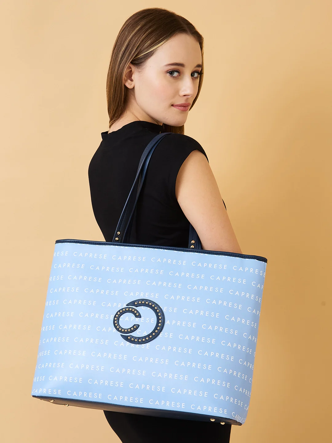 Caprese Topaz Large Blue Tote Bag - Image 6