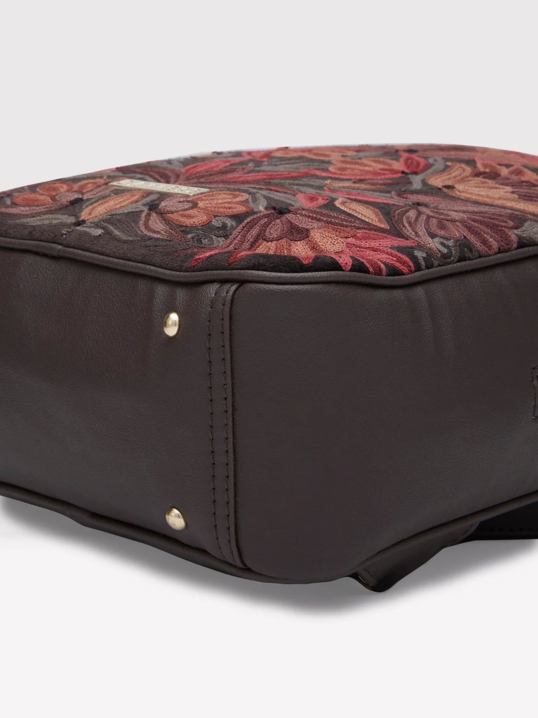 Caprese Tresna Medium Brown Backpack - Image 4