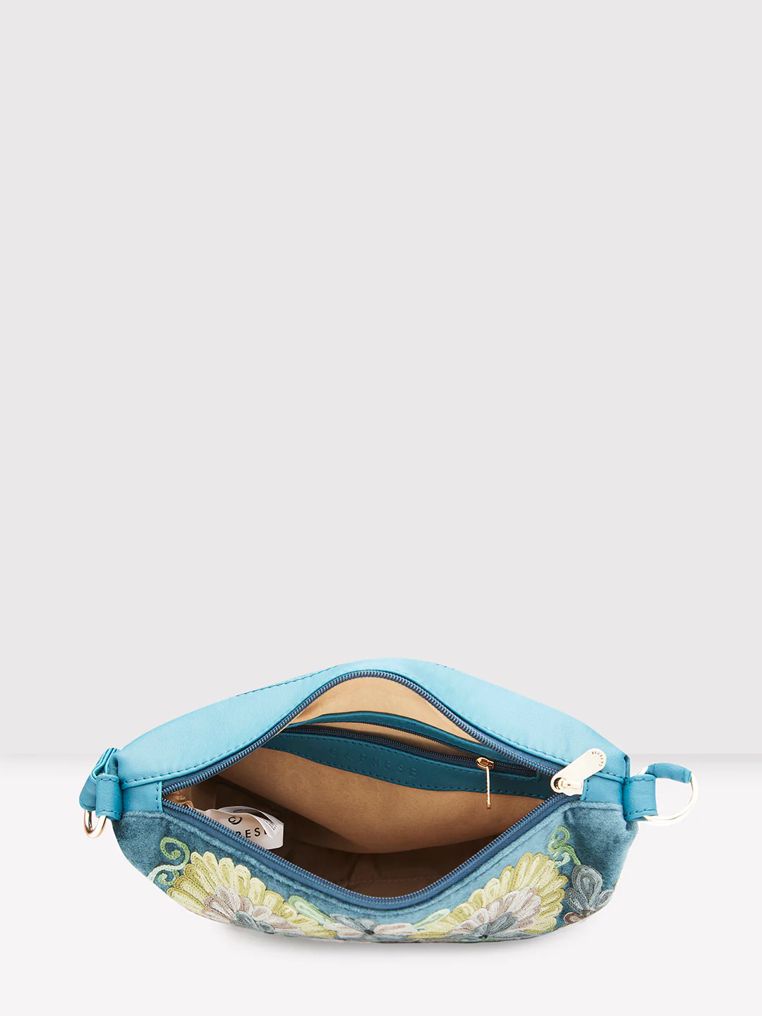 Caprese Tresna Embroidery Green Crossbody Bag - Image 7