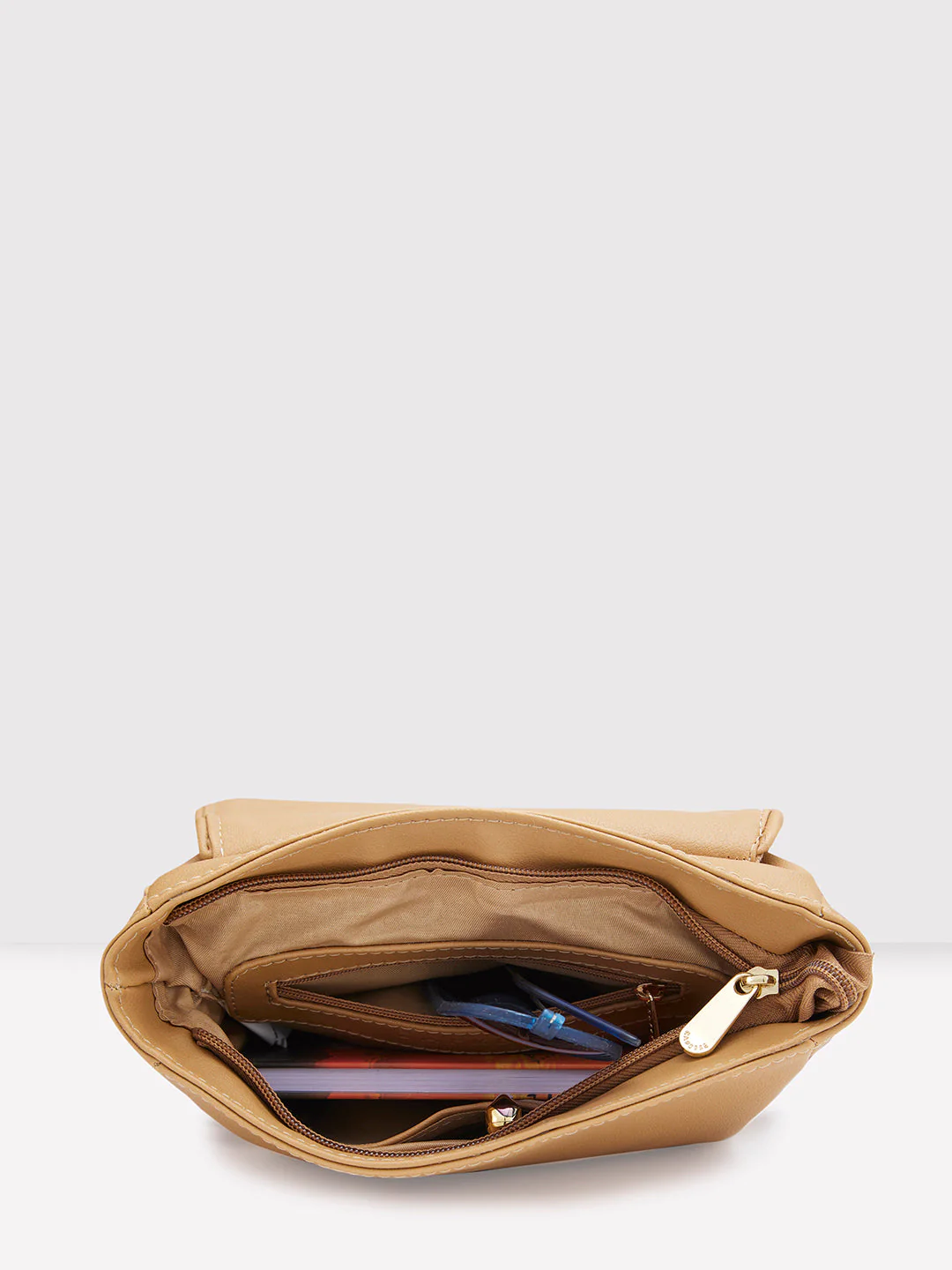 Caprese Tresna Large Embroidery Fawn Sling Bag - Image 7