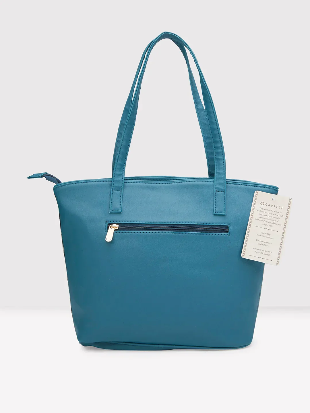 Caprese Tresna Large Green Tote Bag - Image 3