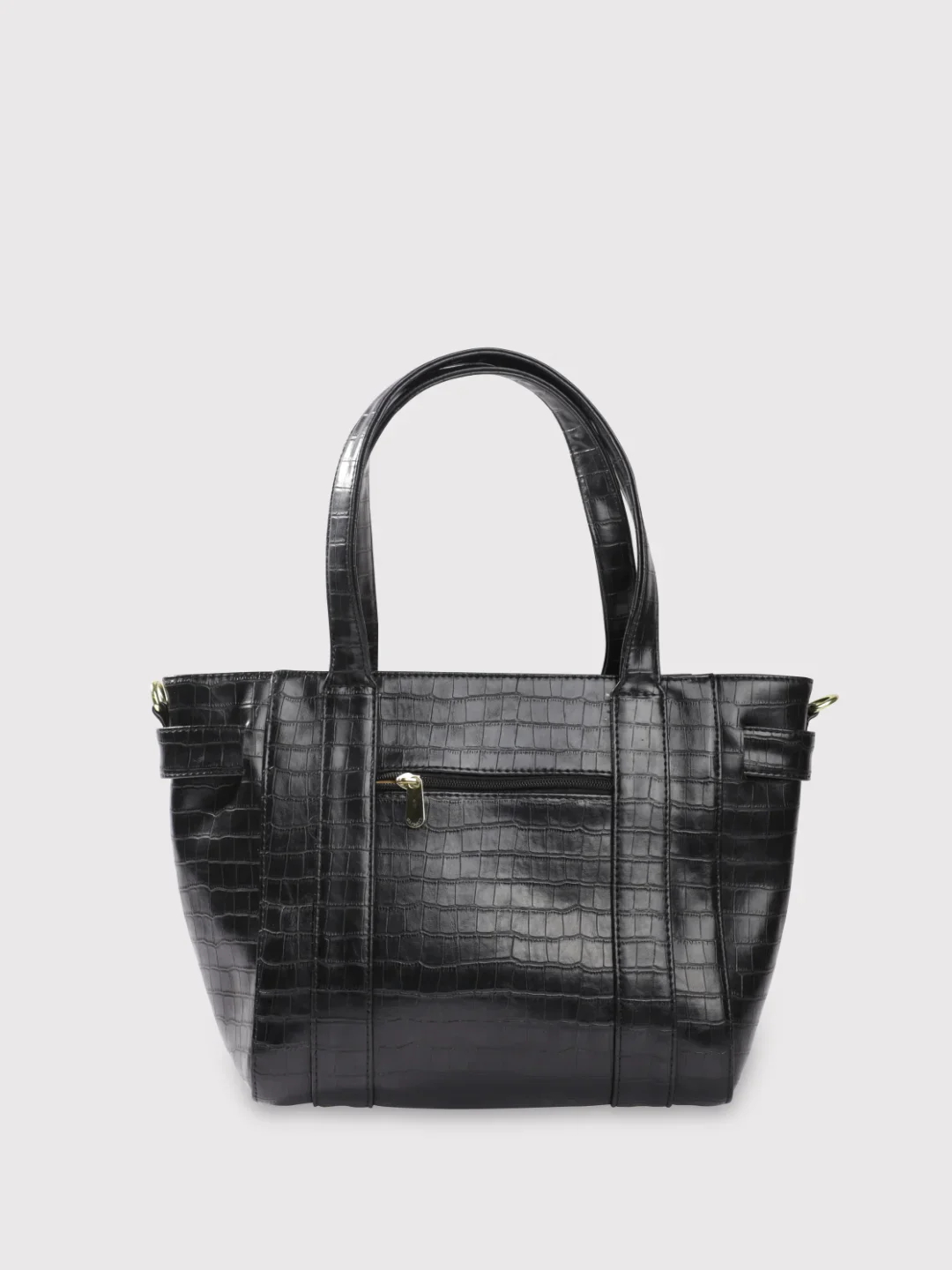 Caprese Treza Large Black Satchel Bag - Image 7