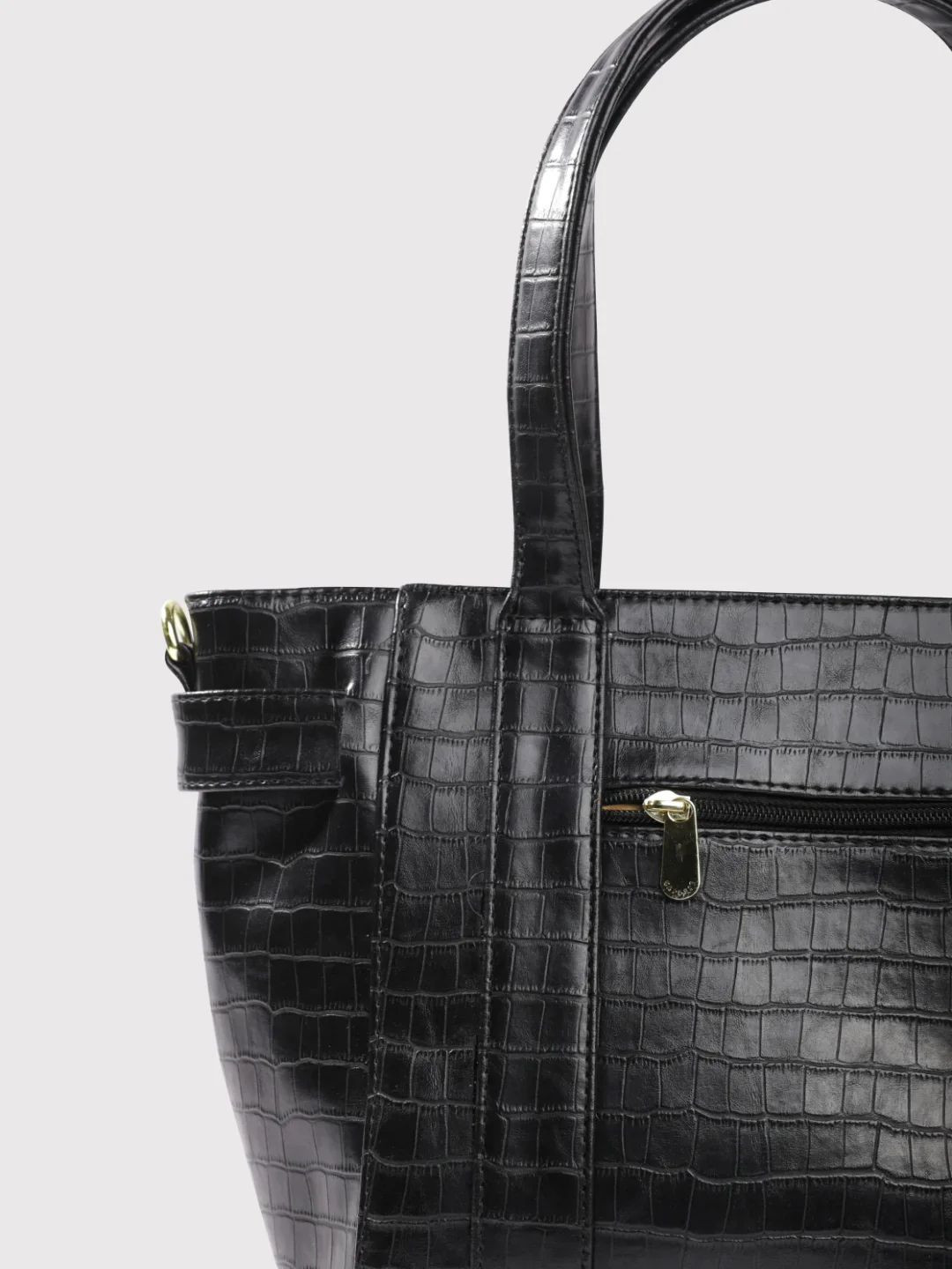 Caprese Treza Large Black Satchel Bag - Image 8